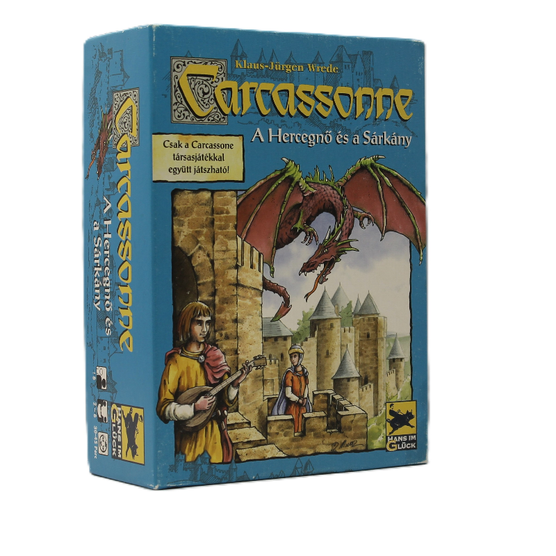 Carcassonne A Hercegnő és a Sárkány - Spiel des Jahres díjas, lapkalehelyezős családi társasjáték kiegészítő