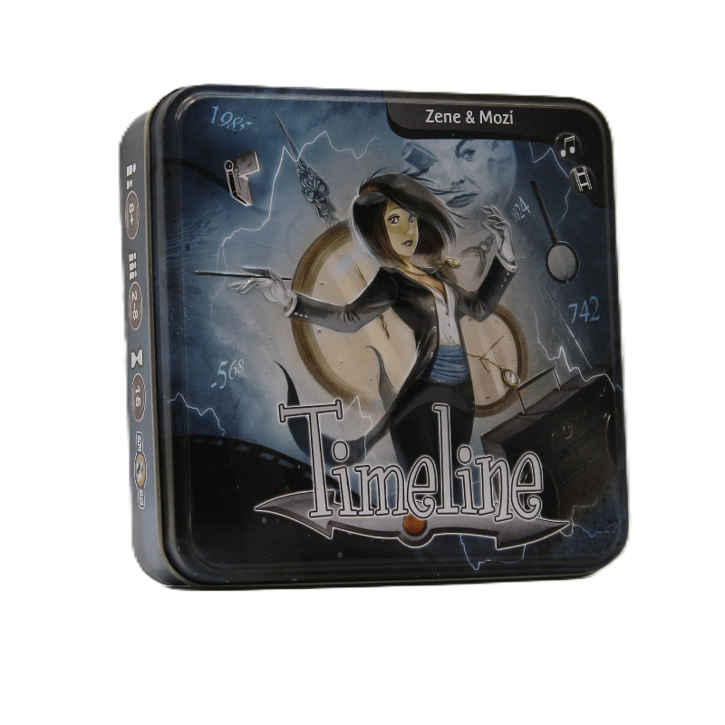 Timeline Zene és Mozi - Ismeretségi, sorrendbehelyezős kártyajáték